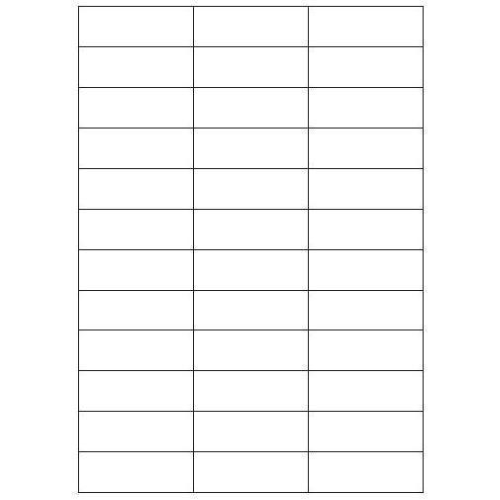 MEGASTAR CONF 3600 ETICHETTE ADESIVE 70X25 mm BIANCO